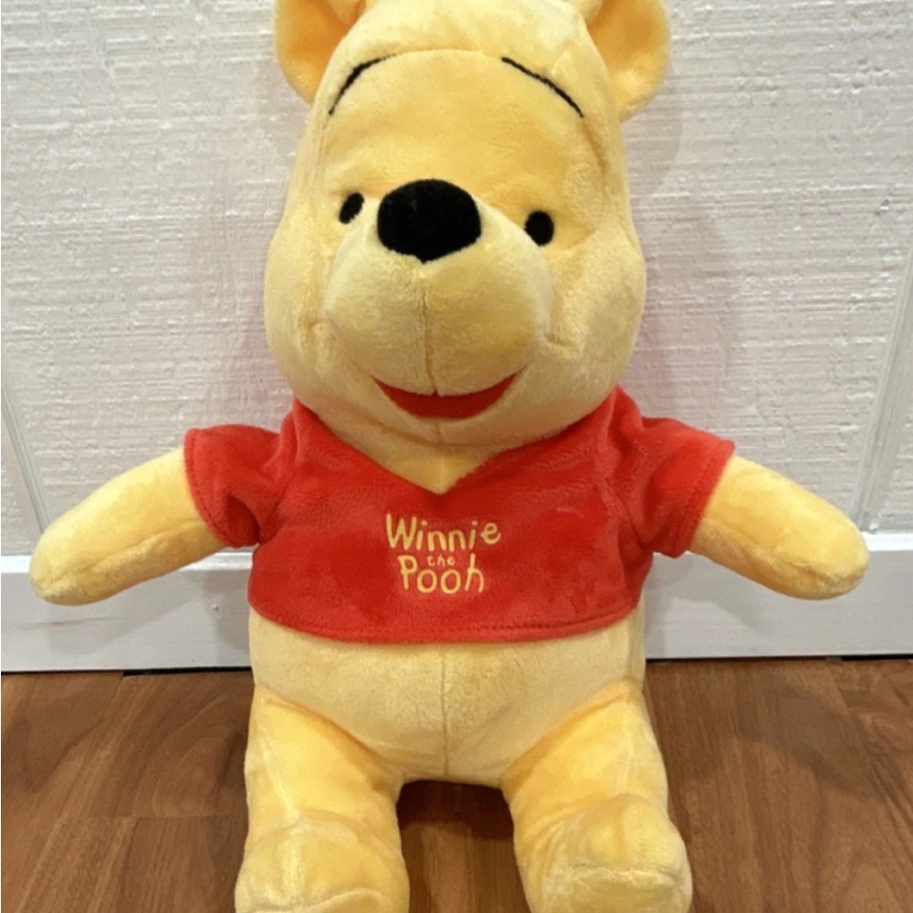 Disney Winnie the Pooh Plush - Yellow and Red